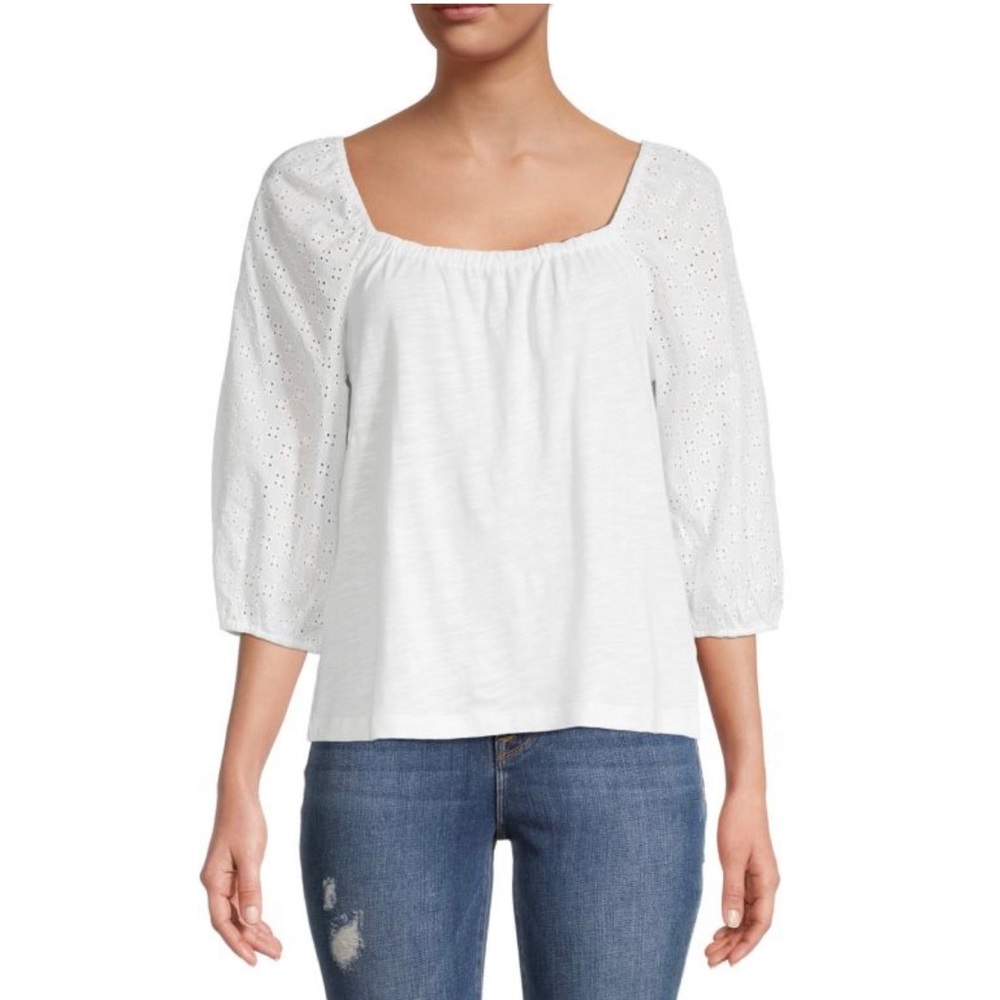 NEW Sanctuary Zooey Puff Sleeve Top Large
